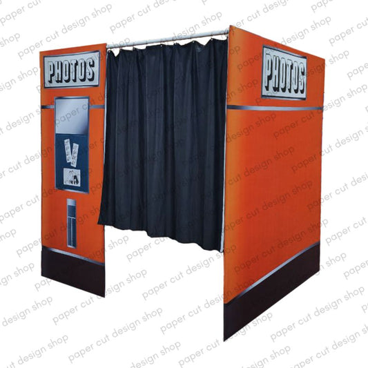Vintage Style Photo Booth Enclosure (Stretched Fabric)