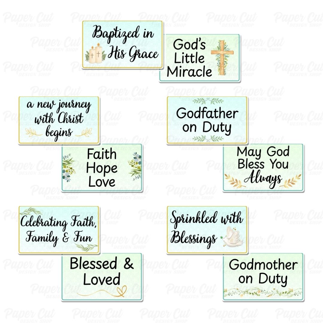 Baptism Props Bundle