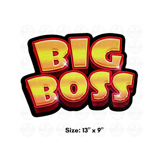 Oversized Big Boss Photo Booth Props Single Side Print