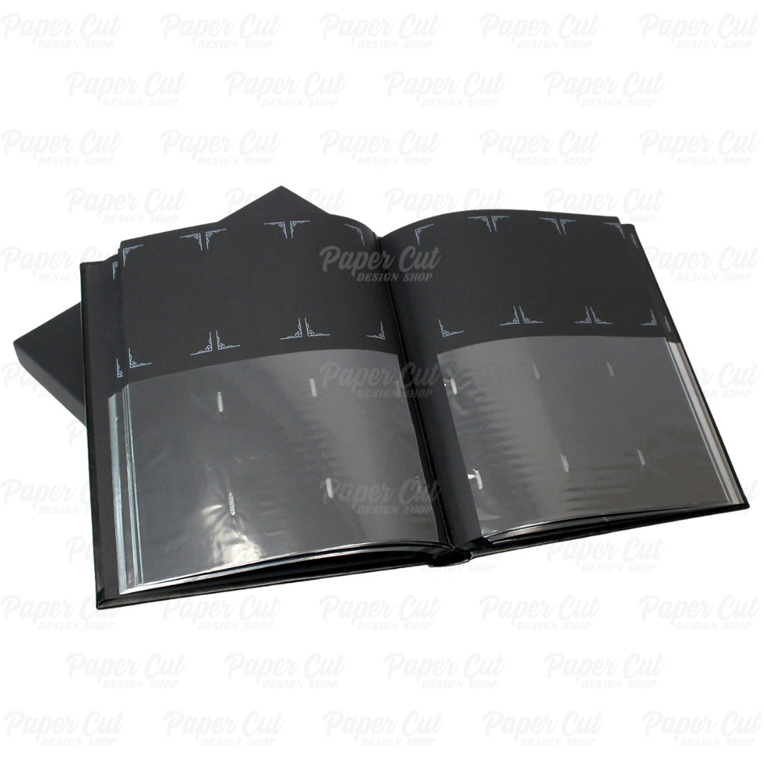 2x6 BLACK Slip-in Album with Keepsake Box