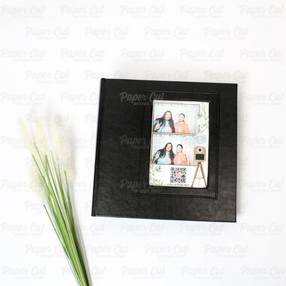 4x6 VERTICAL BLACK Slip-in Album with Keepsake Box