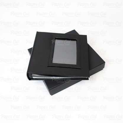 4x6 VERTICAL BLACK Slip-in Album with Keepsake Box
