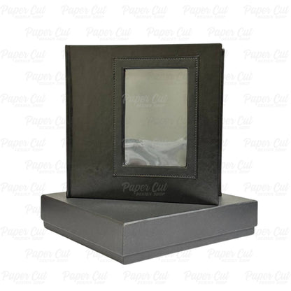 4x6 VERTICAL BLACK Slip-in Album with Keepsake Box