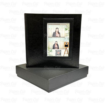 4x6 VERTICAL BLACK Slip-in Album with Keepsake Box