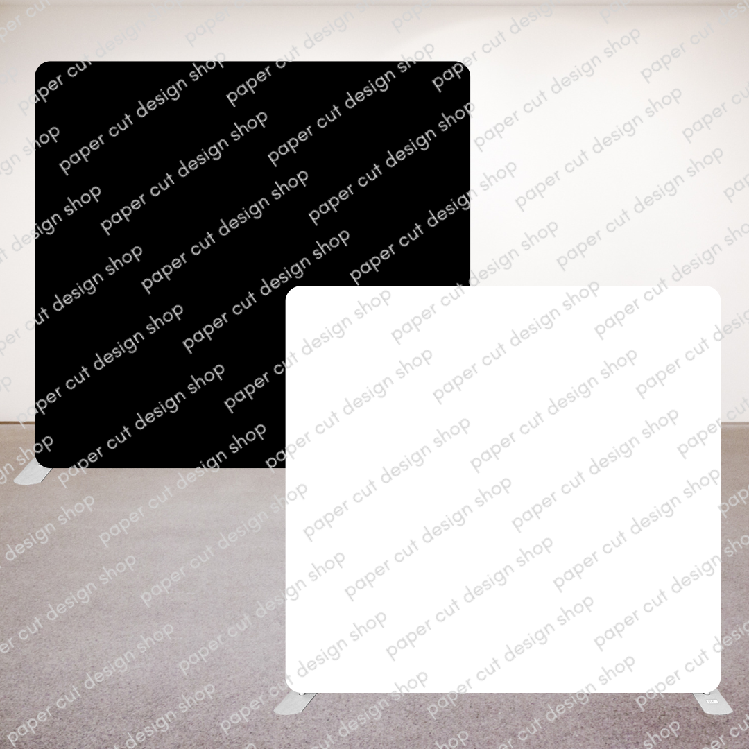 Black & White Pillowcase Style Double-sided Backdrop and Backdrop Fram ...