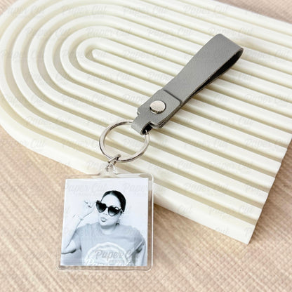 Square Acrylic Photo Keychains Only (Pre-Assembled) 50pcs