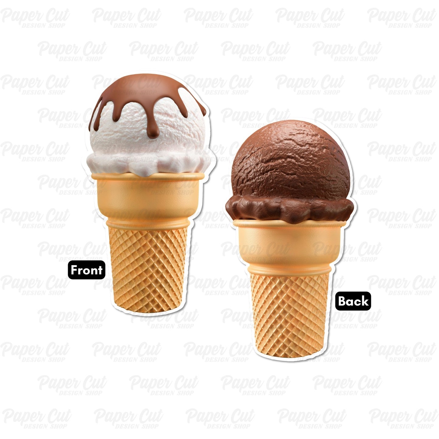 Oversized Ice Cream in Cone Single Prop