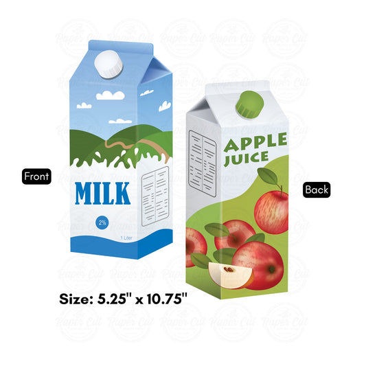 Milk and Juice Carton Single Prop (double sided)
