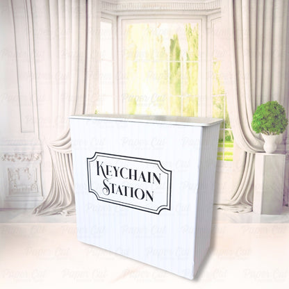 PBX SALE! Large Counter Table White (for Keychain Station)