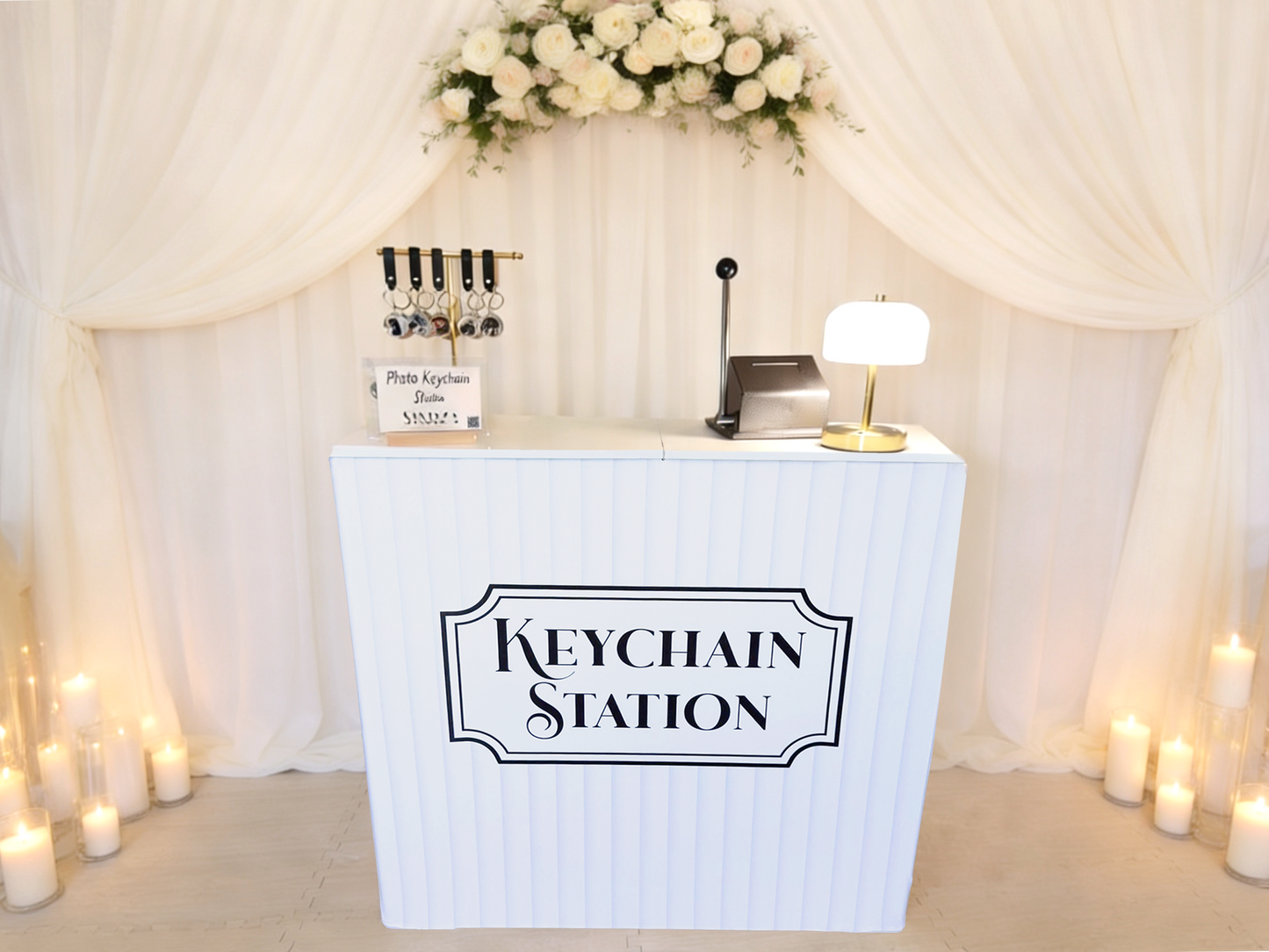 PBX SALE! Large Counter Table White (for Keychain Station)