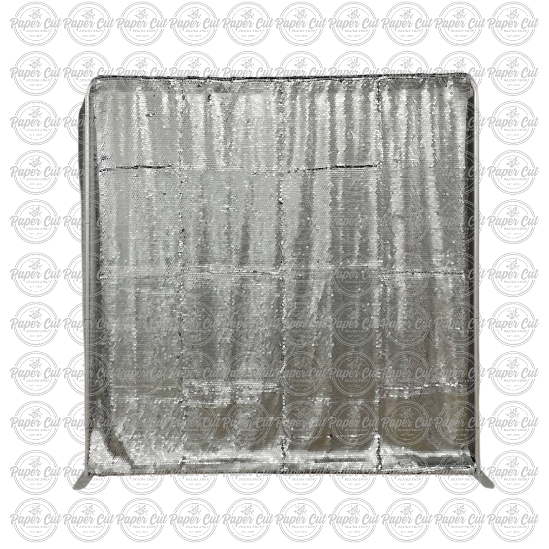 Large Sequins Backdrop - Silver