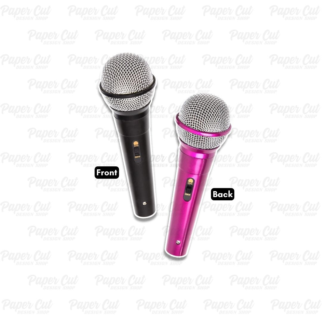 Microphone Single Prop – Paper Cut Design Shop