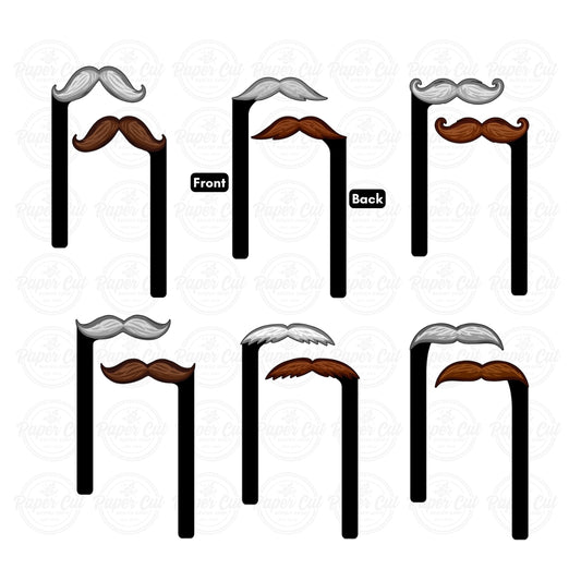 Mustaches Prop Sticks Bundle