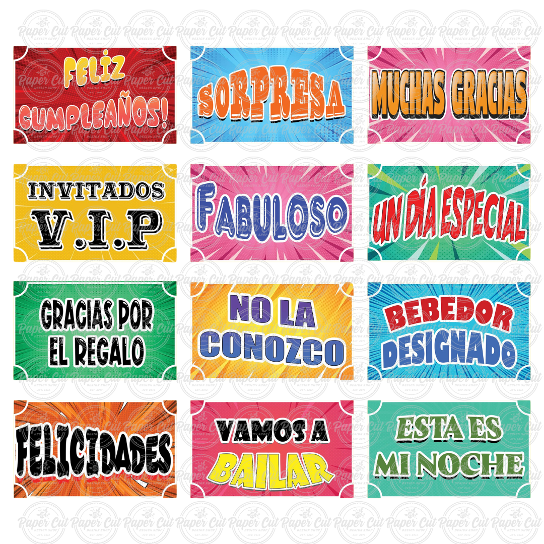 Spanish Birthday Prop Bundle