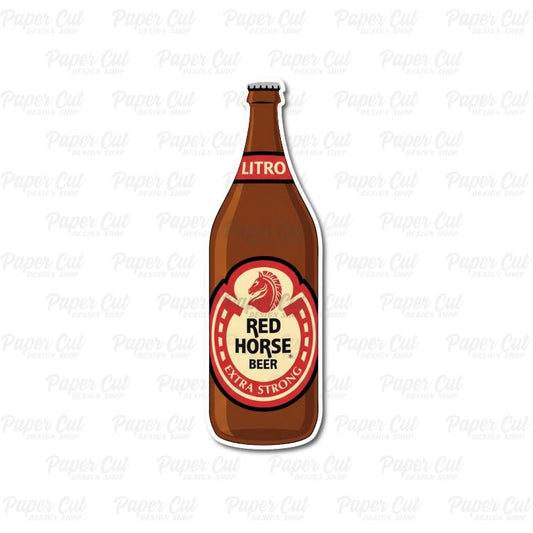 Oversized Pinoy Red Beer Bottle Single Prop