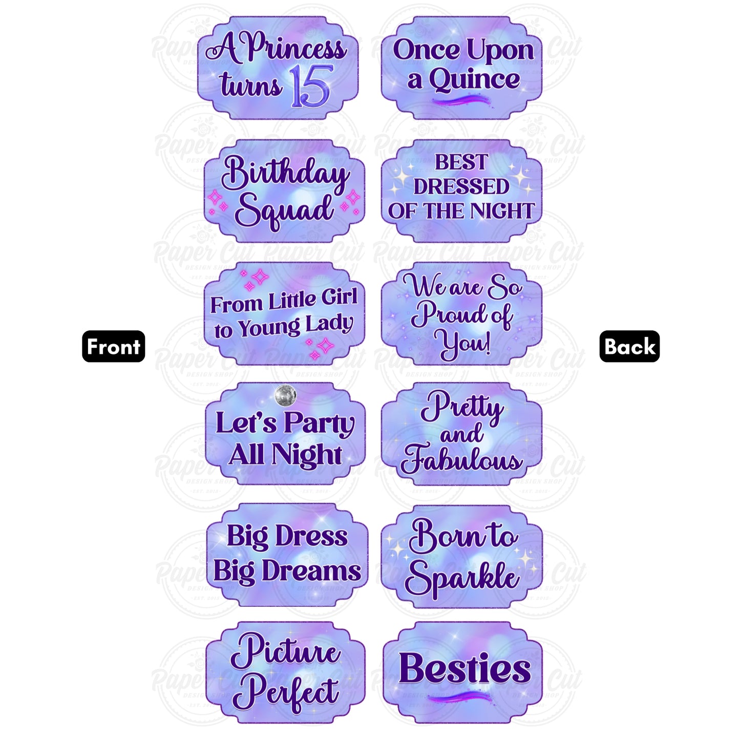 NEW 15th Birthday Props Bundle