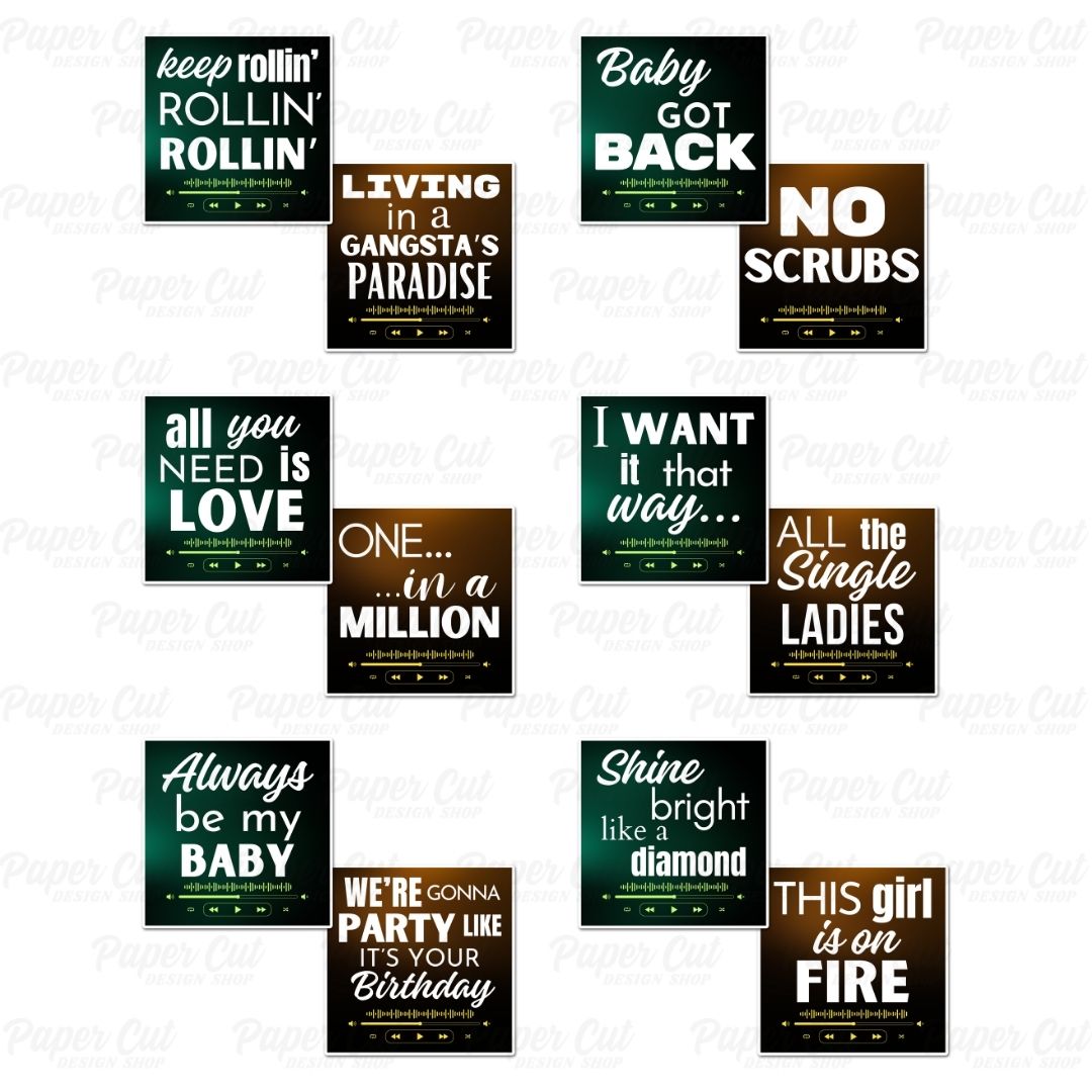Song Lyrics Props Bundle
