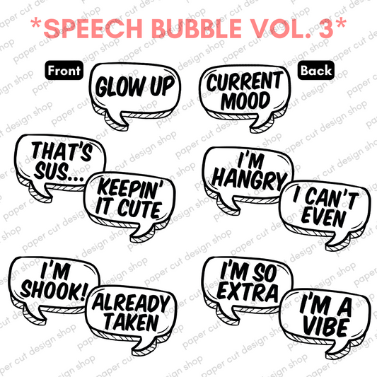 Speech Bubbles 3 Prop Bundle