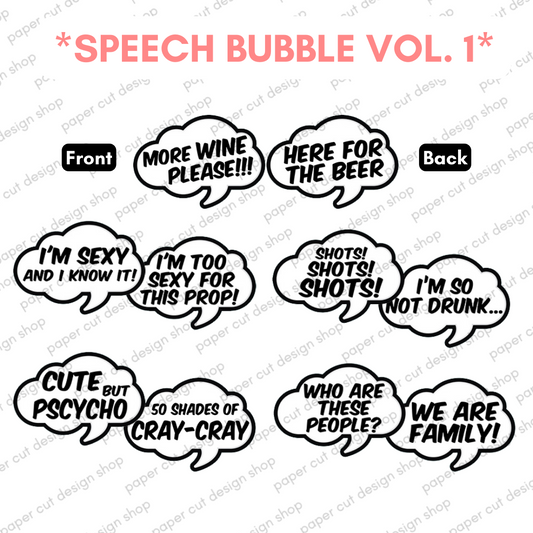 Speech Bubbles 1 Prop Bundle