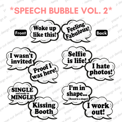 Speech Bubbles 2 Prop Bundle