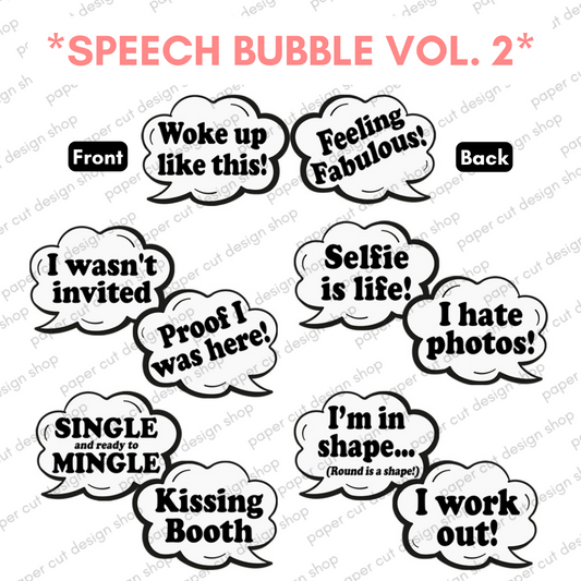 Speech Bubbles 2 Prop Bundle