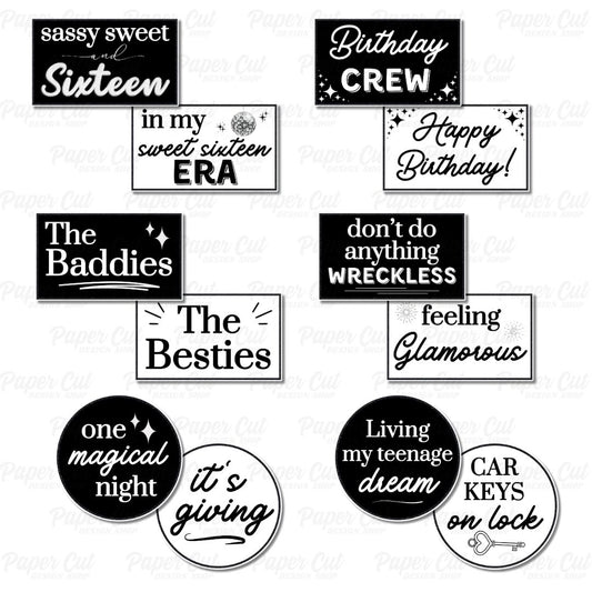 Glam Sweet 16 Props Bundle