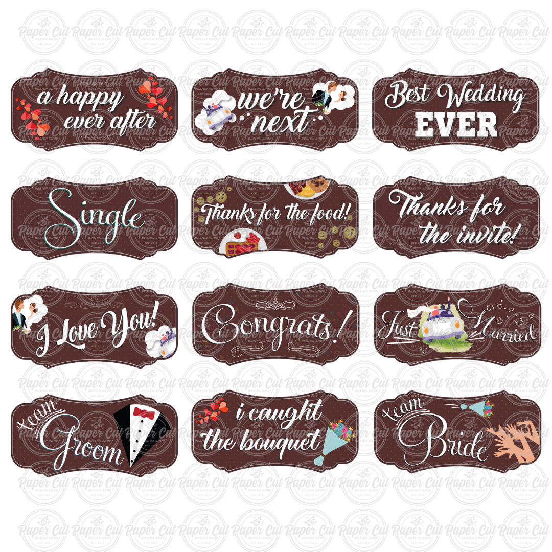 Brown Wedding Prop Bundle