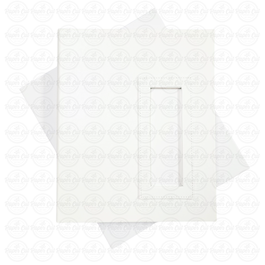 Bulk (Pack of 10 PCS) WHITE Slip-in Photo Booth Album 2x6 Photos Box Included