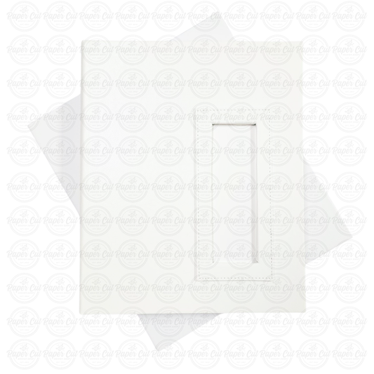 Bulk (Pack of 10 PCS) WHITE Slip-in Photo Booth Album 2x6 Photos Box Included