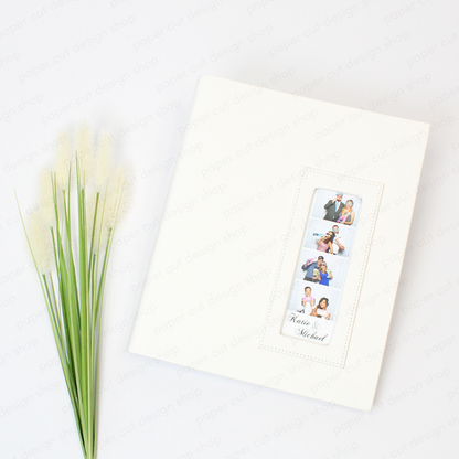 Bulk (Pack of 5 PCS) WHITE Slip-in Photo Booth Album 2x6 Photos Box Included