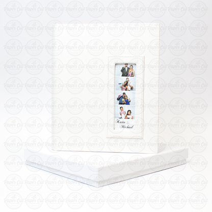 2x6 WHITE Slip-in Album with Keepsake Box