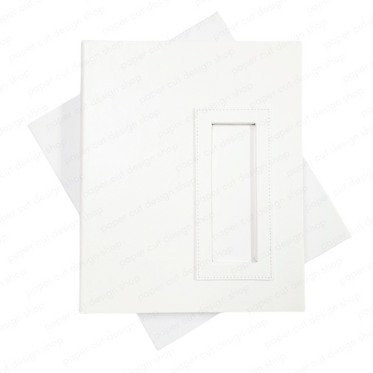 Bulk (Pack of 10 PCS) WHITE Slip-in Photo Booth Album 2x6 Photos Box Included