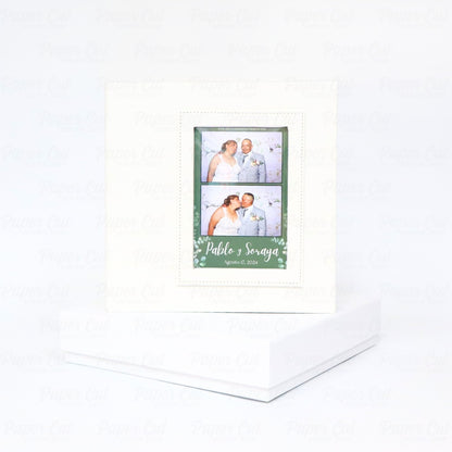 4x6 VERTICAL WHITE Slip-in Album with Keepsake Box