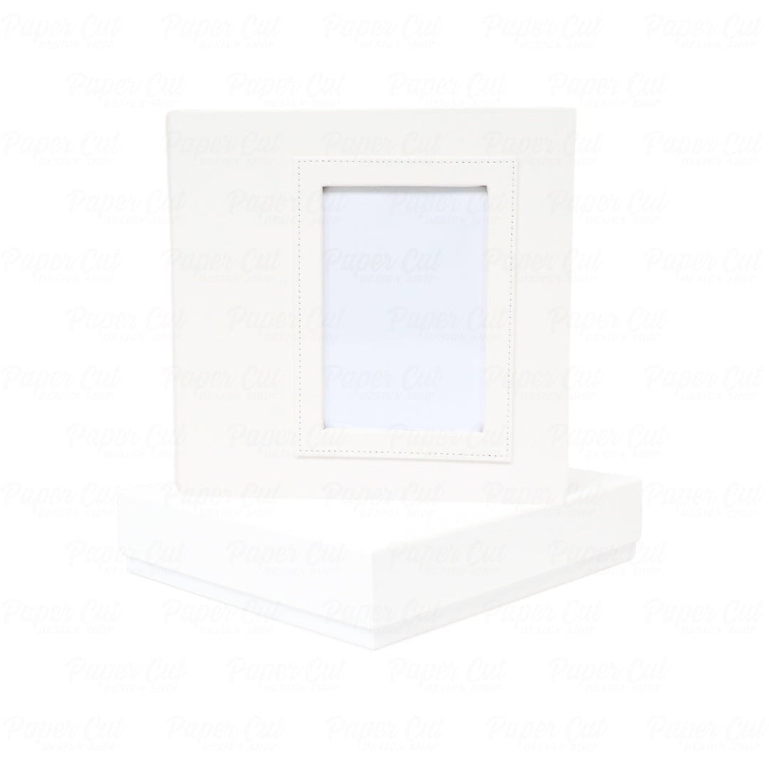 Bulk (Pack of 5 PCS) WHITE VERTICAL 4x6 Slip-in Photo Booth Album with Box Included (Copy)