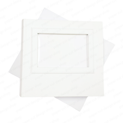 4x6 WHITE Slip-in Album with Keepsake Box