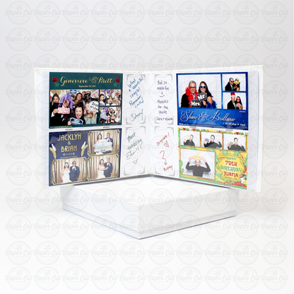 Bulk (Pack of 10 PCS) WHITE Slip-in Photo Booth Album 4x6 Photos Box Included