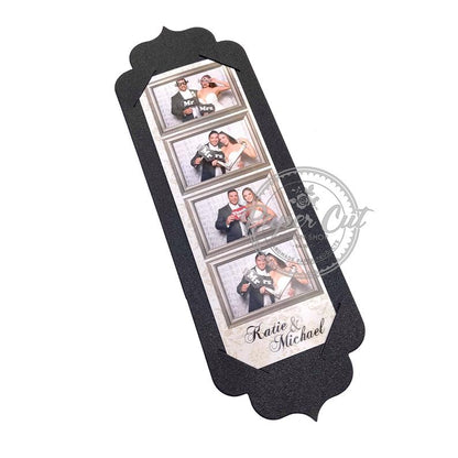 2x6 Fancy Bookmark Style Photo Strip Holder - Photo Booth Favors