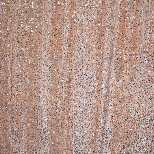 Deluxe Sequins Backdrop Cloth Blush/Rose Gold Color with Rod Pocket 10ft wide x 8ft height