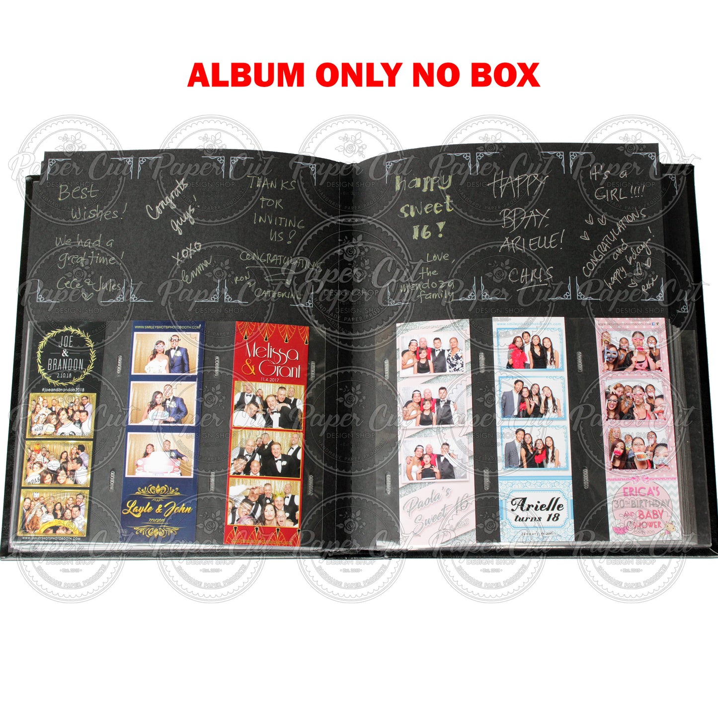 NO BOX Slip in Album 2x6 Black (5 PCS)
