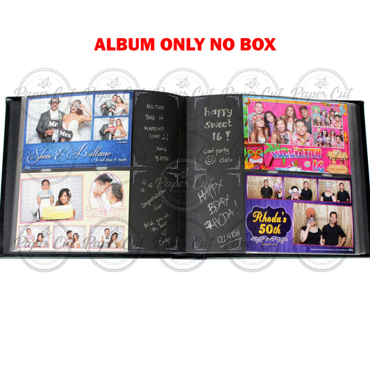 NO BOX Slip in Album 4x6 Black (5 PCS)