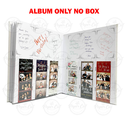 NO BOX Slip in Album 2x6 White (5 PCS)